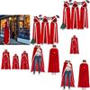 Halloween Themed Stage Cloak With Faux Fur For Theatrical Shows