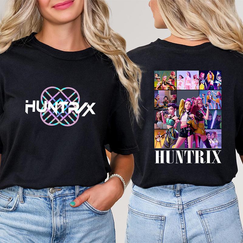 Womens T-Shirts Kpop Witch Hunt Printed T-shirt Round Neck Short Sleeved Top