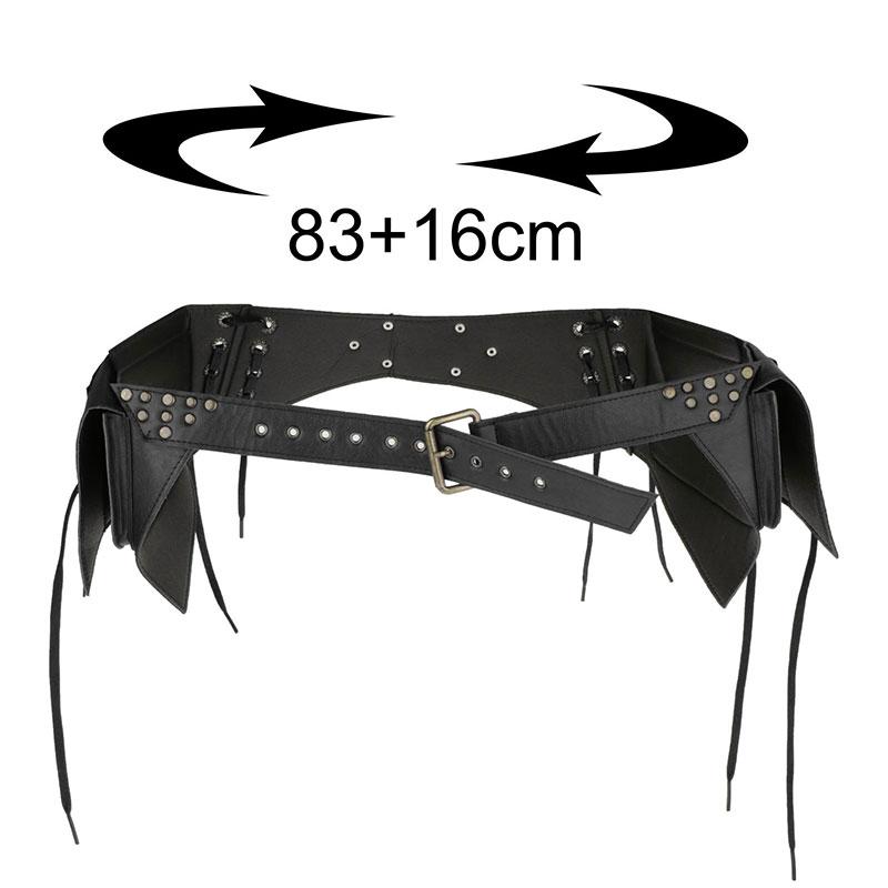 1pc Medieval PU Leather Waist Pouch Bag Unisex Viking Knight Pirate Cosplay Waistbag Handmade Belt Satchel Larp Bag Fanny Pack