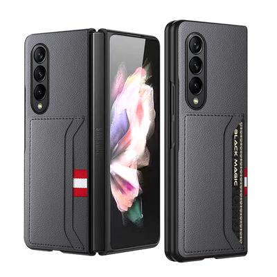 Stoßfeste Klapp-Lederhülle für Samsung Galaxy Z Fold 4 Fold4 Fold3 Fold2 Fold 3 2 5g Anti-Knock-Telefontasche Funda