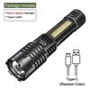 High Power LED  Flashlight Rechargeable Flashlight With Side Light Super Bright Long Shot For Outdoor Camping And Hiking