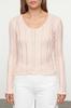 Women's Fashion Stylish Sweater Powder Premium Quality Knit Detailed Knitwear Sweater