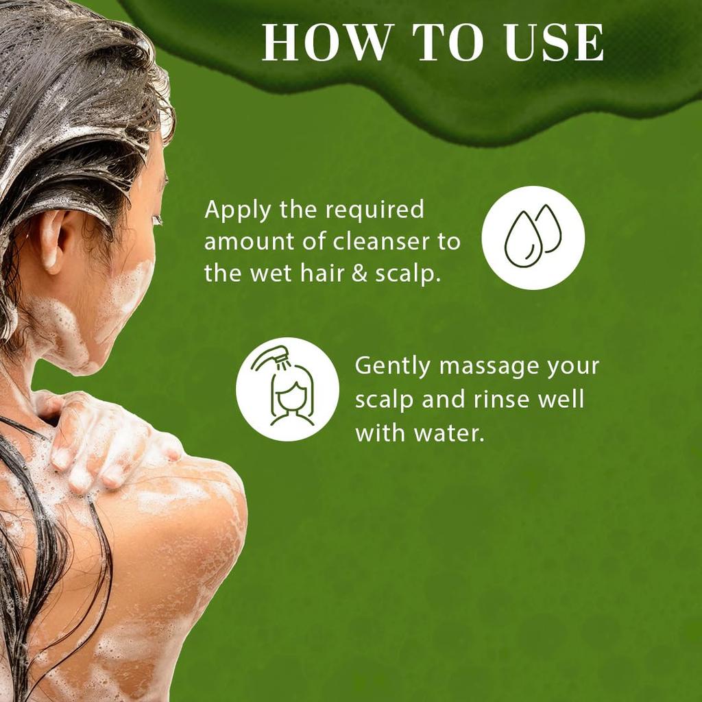 KHADI NATURAL Amla & Bhringraj Shampoo 2er-Pack à 650 ml zur Schuppenkontrolle & Haarpflege