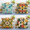Daily Western Vibrant And Colorful Patterns Cushion Cover Linen Pillowcase Soft  for Sofa Bed Home Room Decor