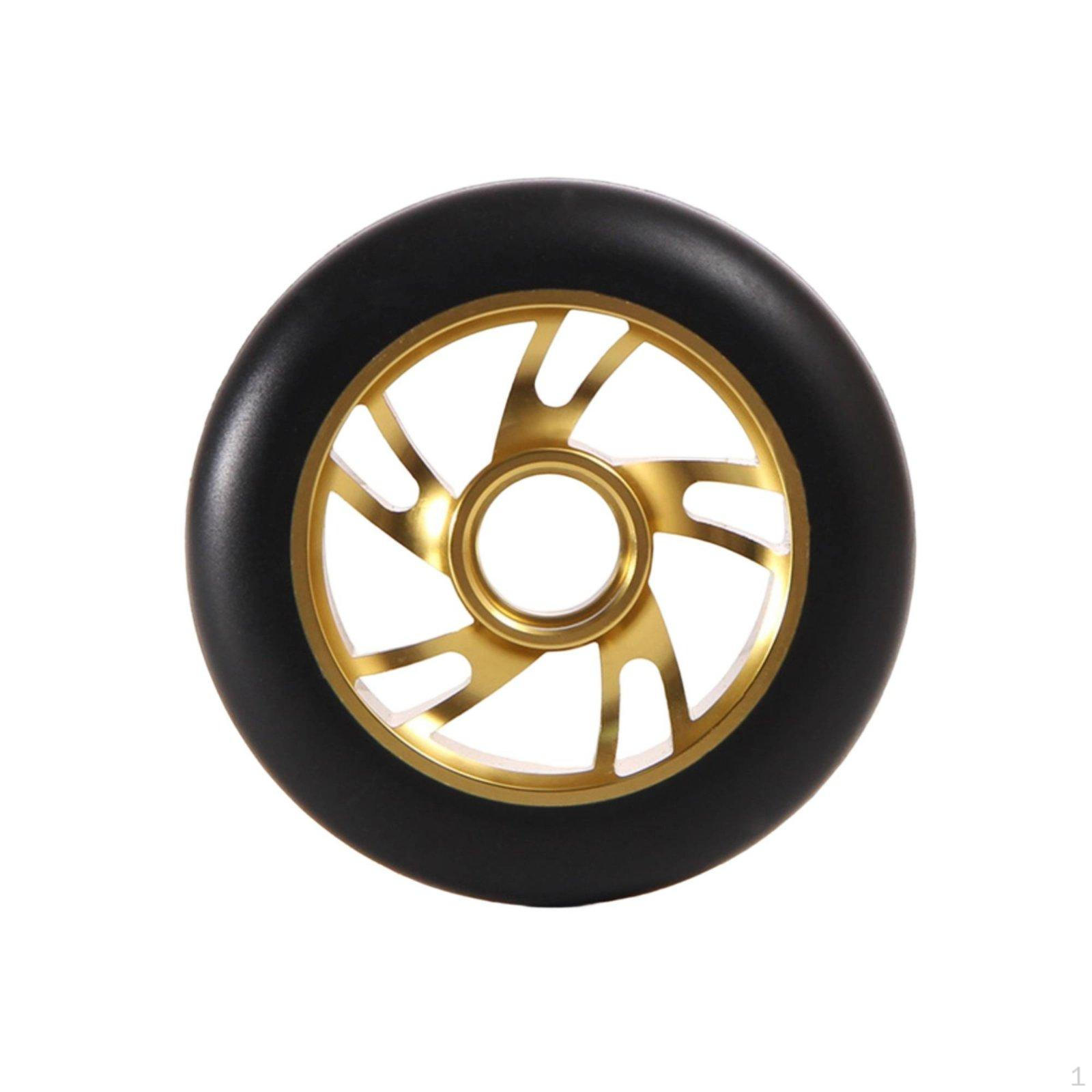 Aluminum Alloy skateboard Wheel WearResistant Trick High Strength Gold