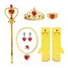 Disney Girls Cosplay Snow White Dress Yellow Luxury Costume with Cape Holiday Party Favor Girls Dress
