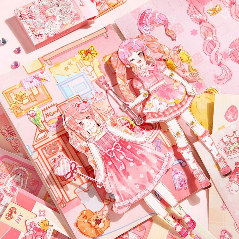 Carte Senzorială Multicoloră Liniștită Schimbarea Rochiilor Materiale Colaj Carte Colaj Kawaii Jucărie