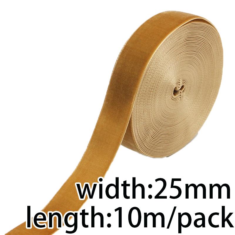 (10 Meters/roll) 25mm Velvet Ribbon Wholesale Gift Wrapping Decoration Christmas Lace Ribbons Handmade Holiday Party Decoration
