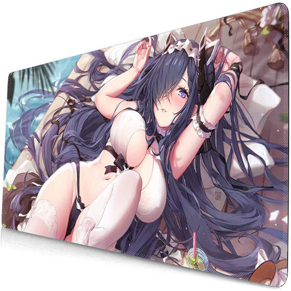Large Mouse Pad Anime Waifu Cups E-Sports Gaming Mousepad Overwatched Rubber Mouse Mat Non-Slip Keyboard Pad Desk Mat XXL