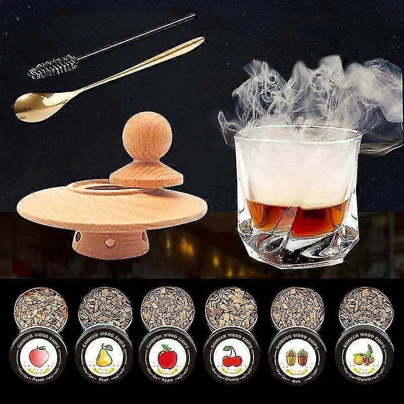Cocktail Smoker Kit For Whiskey Cheese And Flavor Drink Smoker Accessories Cocktail Bar Accessories