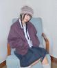 Kiibi Vintage Stripe Beanie Purple