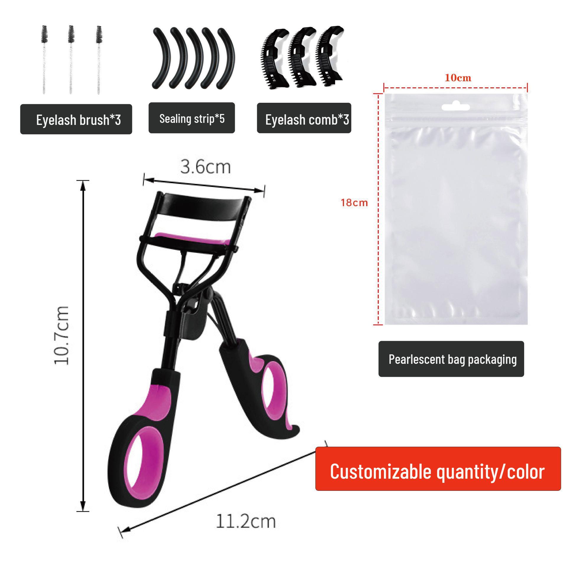 

Beginner s Easy-Use Long-Lasting Eyelash Curler with Two-Tone Handle & Replacement Pad Bulk
