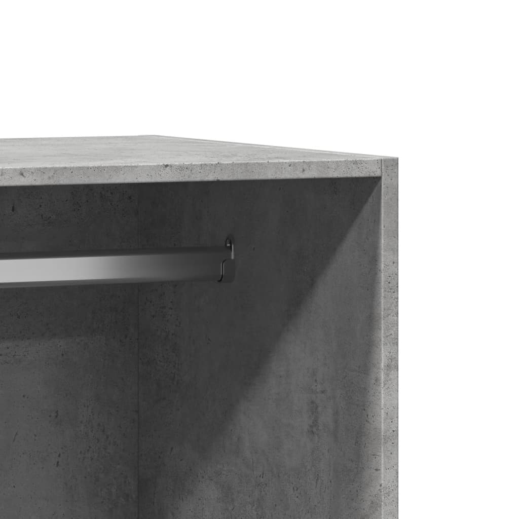 Wardrobe Concrete Grey 48 x 41 x 102 cm Particleboard