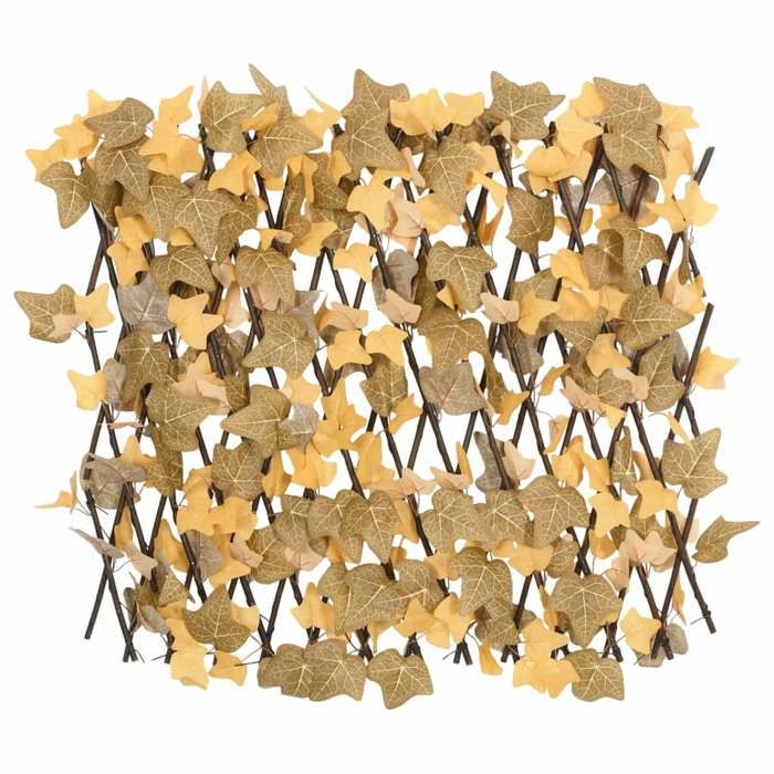 VidaXL Treillis de Feuille d'Érable Artificiel Extensible 5 pcs, Écran de Clôture, Brise-vue d’Intimité, Décoration de 366595
