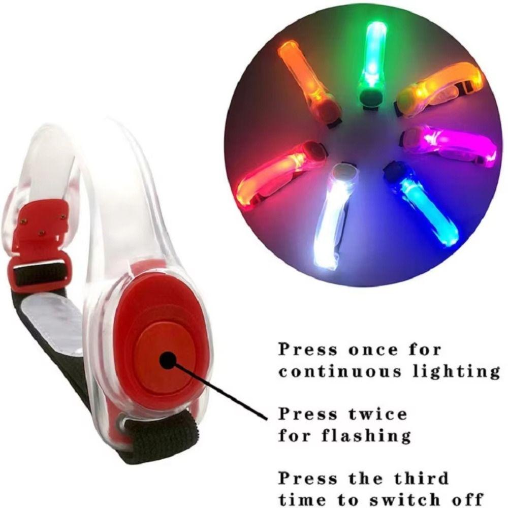 Glow The Dark Glow Sports Bracelet Wearable Running Arm Belt Running Walking Cycling