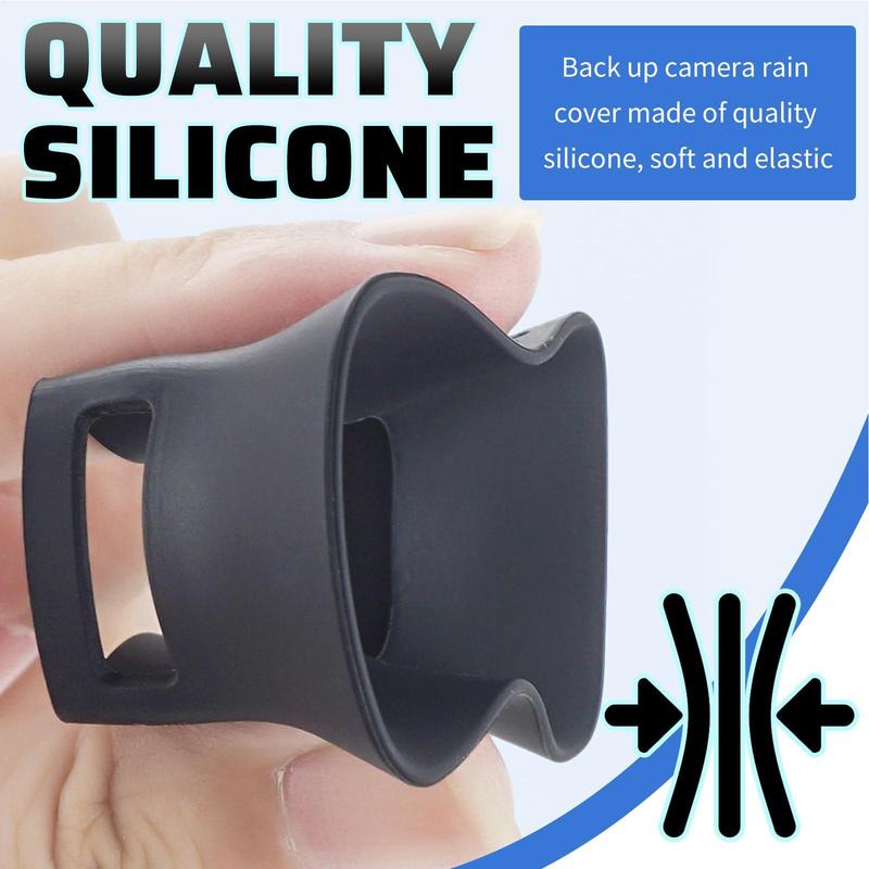 Backup Camera Rain Shield Portable Universal Silicone Guard Car Camera Protective Cover for Driver Truck RV Vehicle Exterior
