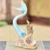 Nordic Resin Cute Mermaid Princess Figurines Fish Tank Ornaments Kawaii Decor Home Furnishing Decoration Crafts Birthday Gifts