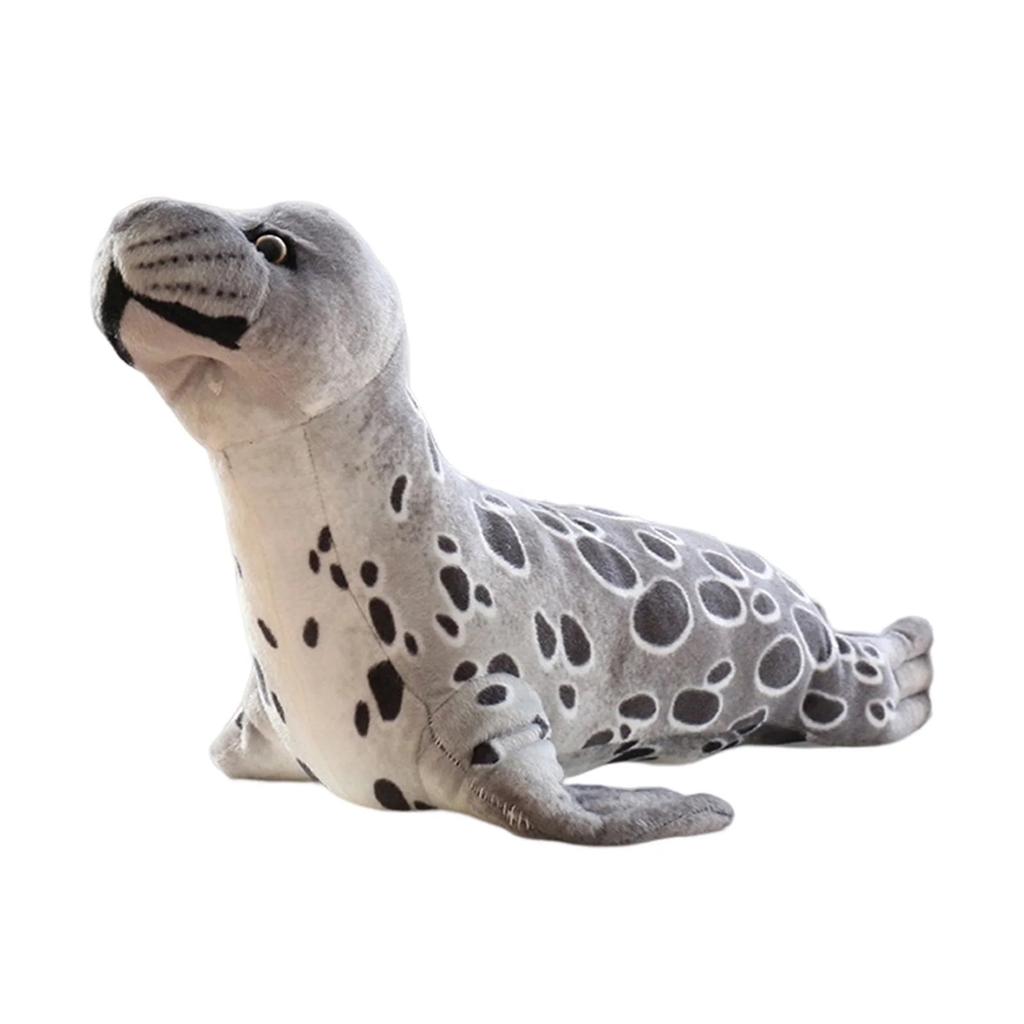 Simulation Seal Stuffed Doll Toy - Look Cute Seal Plush Doll Soft Pillow - Home Decoration Aquarium Souvenirs Kids Birthday Gift
