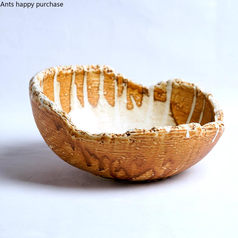 Ceramic Plates Irregular Dinner Plate Western Steak Plates Fruit Salad Bowl Dessert Plate Soup Bowl Sushi Dish Hotel Tableware