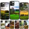 Retro Countryside Scenery Phone Case Cover For iPhone 17 Air 15 16 11 13 14 Pro Max 12 Plus Max Fundas