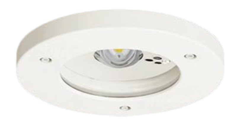 Panasonic LED Emergency Lighting Daylight for Low Ceilings to and with Switch and Remote Control Mounting White Ceiling-Mounted Fixture, White,
