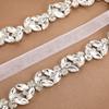 Handmade Beaded Rhinestone Wedding Dress Adhesive Belt Seal Rhinestone Bride Jewelry