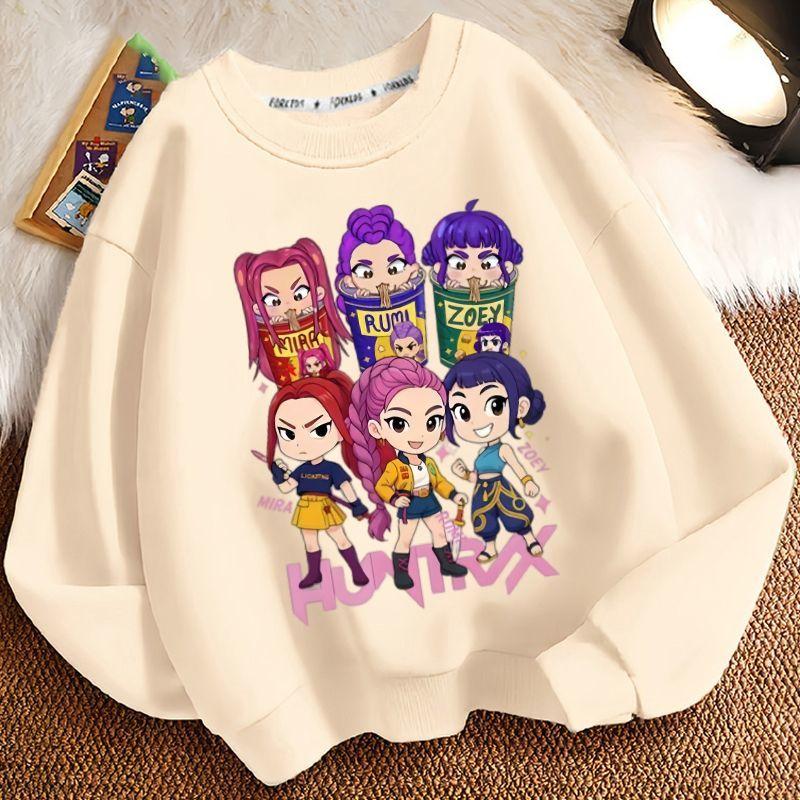Children's Cartoon Witch Hunt Team Hoodies, Spring and Autumn Boys' and Girls' Casual Hoodies