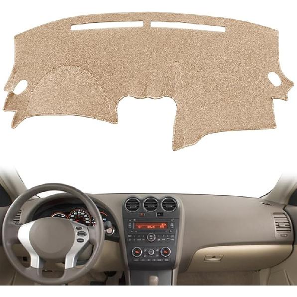 Yiz Dash Cover Mat  Fit For Nissan Altima 2002-2004 Dashboard Pad Cap Carpet (Black) J194