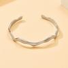[Bracciale Ondulato Barocco Vintage Aperto Regolabile Unisex per Coppia]