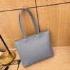 Elegant Solid Color Handbag Anti-splash Water French Underarm Bag Soft PU Tote Bag  Women