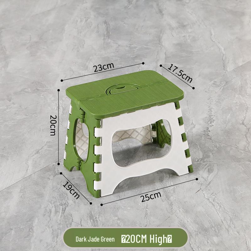 Foldable Thickened Multi-Use Stool: Fishing, Outdoor, Dining, Plastic/High/Low
