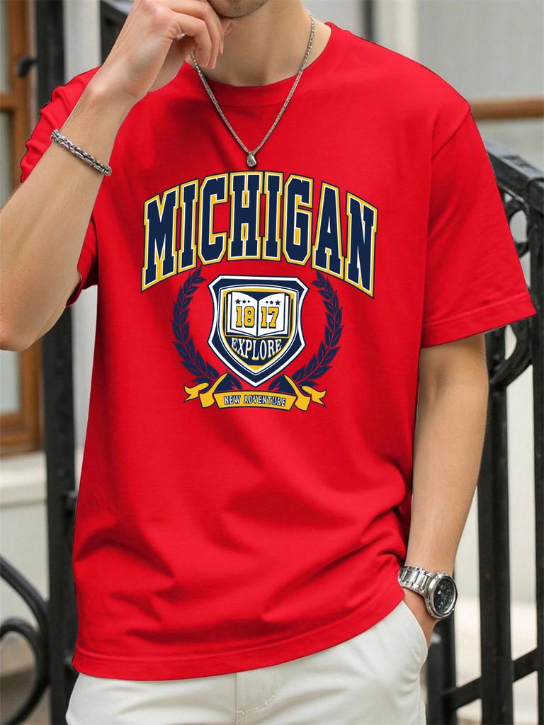 The Sacred Medal Of Usa Print Men T Shirt ONeck Loose Streetwear Trendy Cotton Short Sleeve Summer Unisex Hip Hop TShirt