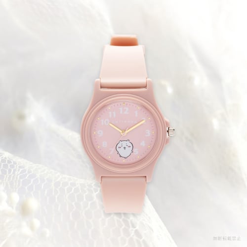 Fieldwork Women's Watch Chikawa Analog Urethane Belt PVC Watch Pink CKW001-1