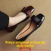Special Offer Soft Leather Square Head High Heels Women's  New  Knot Thi Heel Versatile Single Oes