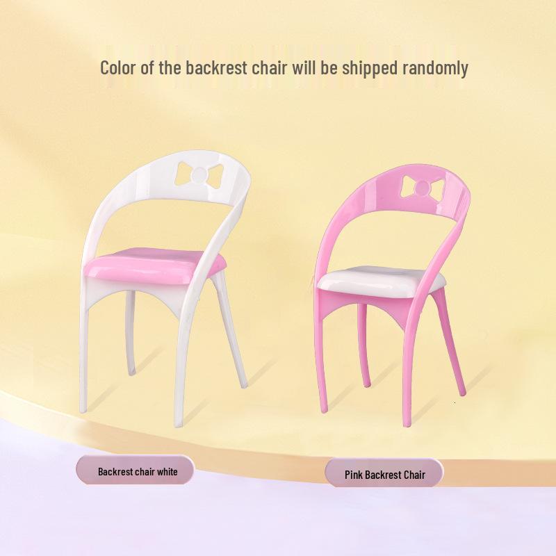 Miniature Folding Chair Ornament: Park Bench & Beach Chair Mobile Phone Holder Toy Accessory