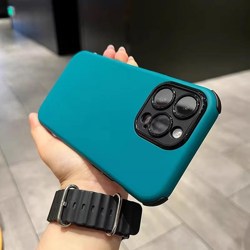 Applicable To Apple 15 Mobile Phone Case Gradient Four Corner Anti Fall IPhone14promax Two In One 13 Full Inclusive Protection Case