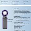Outdoor Foldable Portable Handheld Fan Mini Cooling Rechargeable 3600mAh 100-level Free Control High Speed Turbo Fan