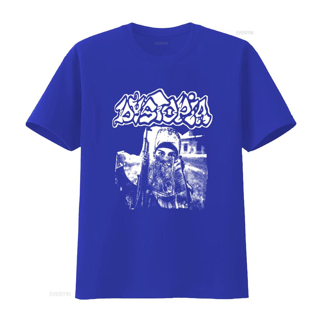 Dystopia Band Vintage Cotton T Shirt for Men and Women Sizes S 5Xl Kv9172 Vintage Washed Homme Graphic Casual Stylish Fashion