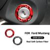 For Ford Mustang 2009-2013 Carbon Fiber Car Keyless ONE-CLICK Start Stop Button Engine Ignition Switch Frame Decoration Sticker