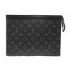 [Usado] Pochette Voyage MM 'Lona Monogram Eclipse Preta' - Muito Bom #12DW0T1