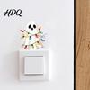 Holiday Switch Decals Halloween Ghost Decorative Sticker Cartoon Fairy Lamp Decal for Light Stickers Switch Removable Wall Sticker Bedroom