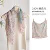 Retro pattern silk silk scarf scarf 111% mulberry silk georgette silk scarf women's simple temperament decorative scarf