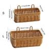 Woven Kitchen Storage Basket Wall Hanging for Vegetables Garlic