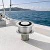 Boat Vent Cover Marine Vent Cap in 316 Stainless Steel, Threaded Stem, Polished Round Flange Hardware Body Design