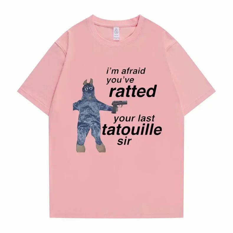 Ratatouille Graphic Print T-shirts Im Afeaid Youve Ratted Your Last Tatouille Sir T Shirt Funny Mouse Tees Men Women Cute Tshirt