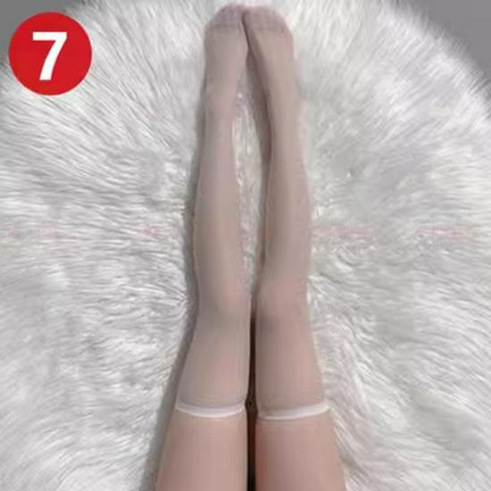 Susheng Sexy Summer Lace Fishnet Over-the-Knee Black Stockings A8