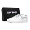 Air Force 1 Slip Resistant, Abrasion Resistant, Lightweight Low Top Skateboard Shoes Unisex Gray White 315122-111(Team18-)