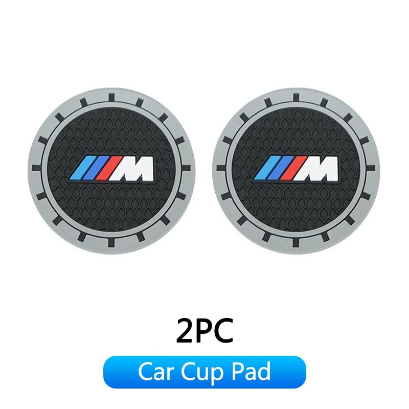 Hot 2025 Non-slip Silicone Gel Car Water Cup Pad Holder Coasters Mats For BMW M Emblem M3 E46 E36 E34 F10 E90 F30 E60 F30 E53 E3