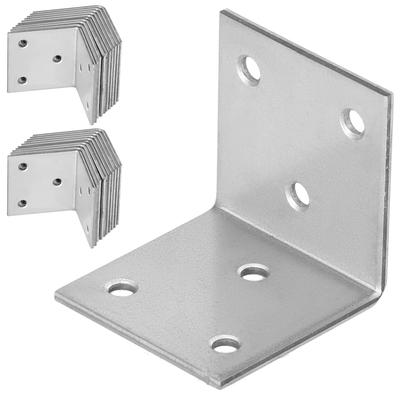 Kotarbau® Carpenter's Angle Construction Connector Stainless Steel Galvanized 40 X 40 X 40 Mm Set Of 25 Pcs