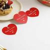 50 Pcs/pack Creative Heart Shape Packaging Hang Labels Heart Color Printing DIY Happy Every Day Tags Thanks Card Gift Decor